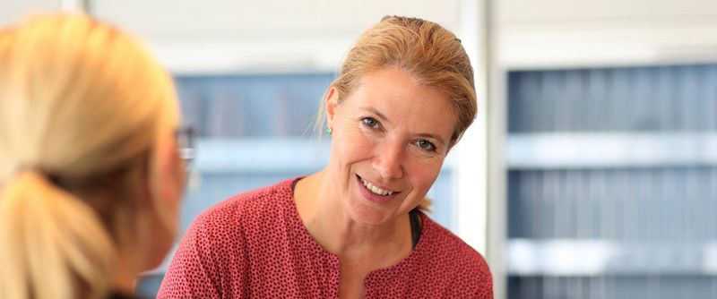 Frau bei MEDIAN
