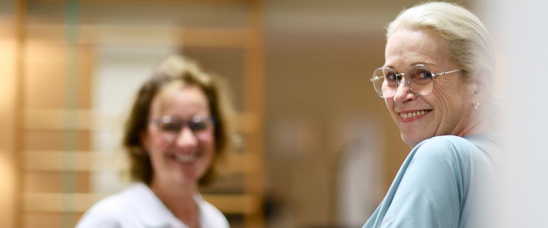 Patientin mit Therapeutin