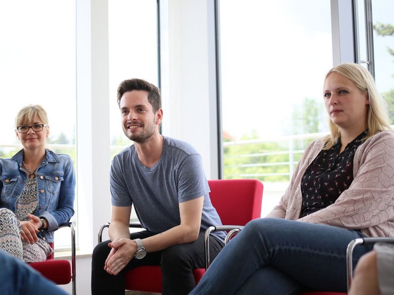 Gespräch in der Patientengruppe