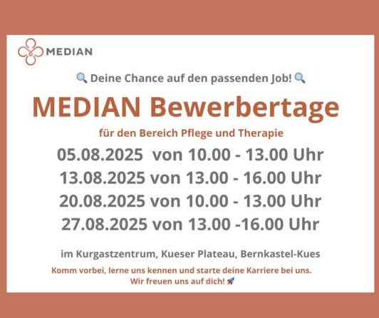 MEDIAN Bewerbertage