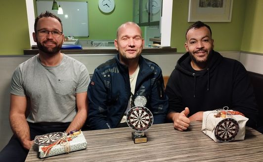 Die Gewinner des Dart Turnier