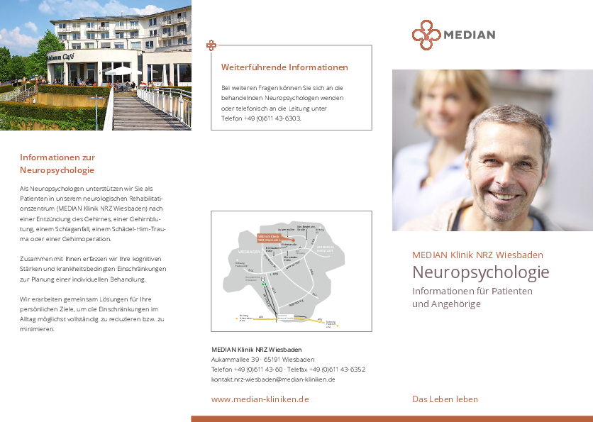 Infomaterial Neuropsychologie der MEDIAN Klinik NRZ Wiesbaden