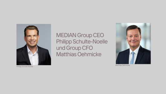 MEDIAN Group setzt auf Wachstum – neuer CEO, Philipp Schulte-Noelle, und CFO, Matthias Oehmicke, bauen auf starkem Fundament auf MEDIAN Group setzt auf Wachstum – neuer CEO, Philipp Schulte-Noelle, und CFO, Matthias Oehmicke, bauen auf starkem Fundament auf