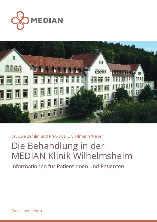 Infobroschüre Patientenkonzept der MEDIAN Klinik Wilhelmsheim