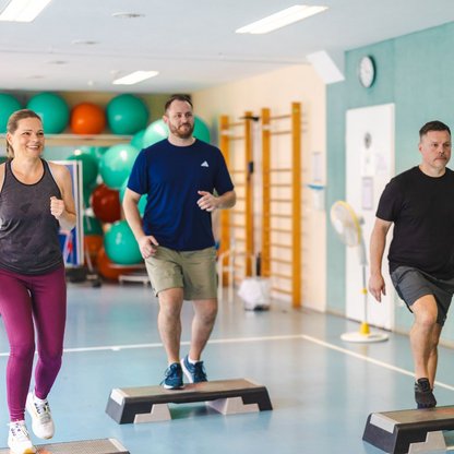 Eine Gruppe während des RV fit Programs im AGZ Leipzig