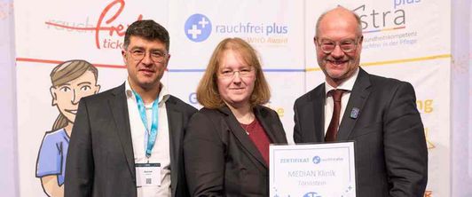 15-jährige Mitgliedschaft beim Deutschen Netz Rauchfreier Krankenhäuser