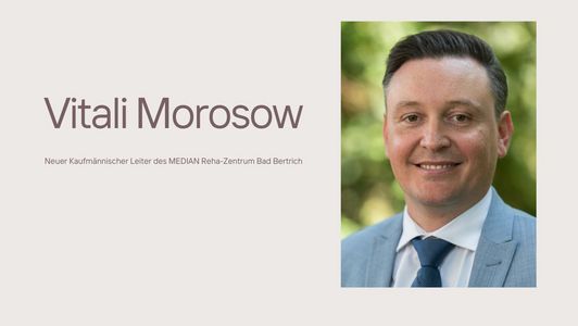 Vitali Morosow leitet das MEDIAN Reha-Zentrum Bad Bertrich Vitali Morosow leitet das MEDIAN Reha-Zentrum Bad Bertrich