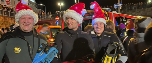 Unser Fackelschwimmer Thomas Broesch