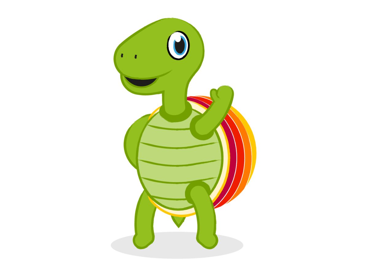 Eine Schildkröte