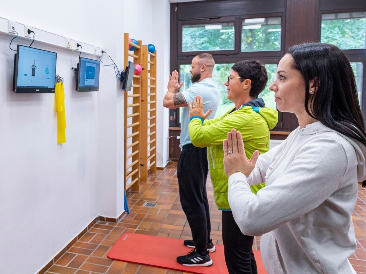 Personen die Sport betreiben 