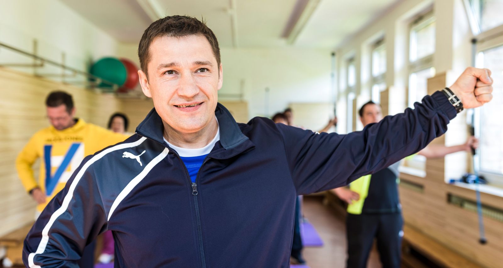 Personen die Sport betreiben 