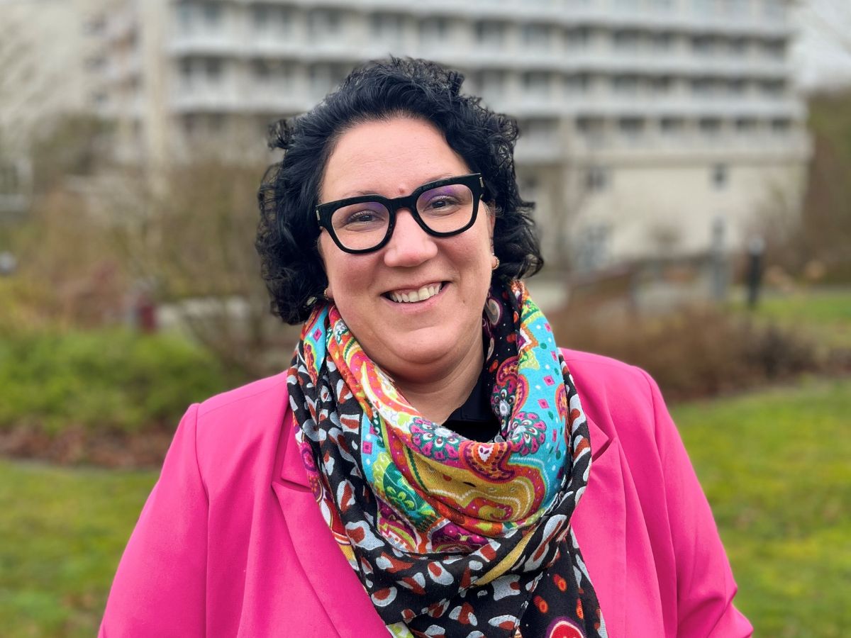 Eine Frau die lächelt 