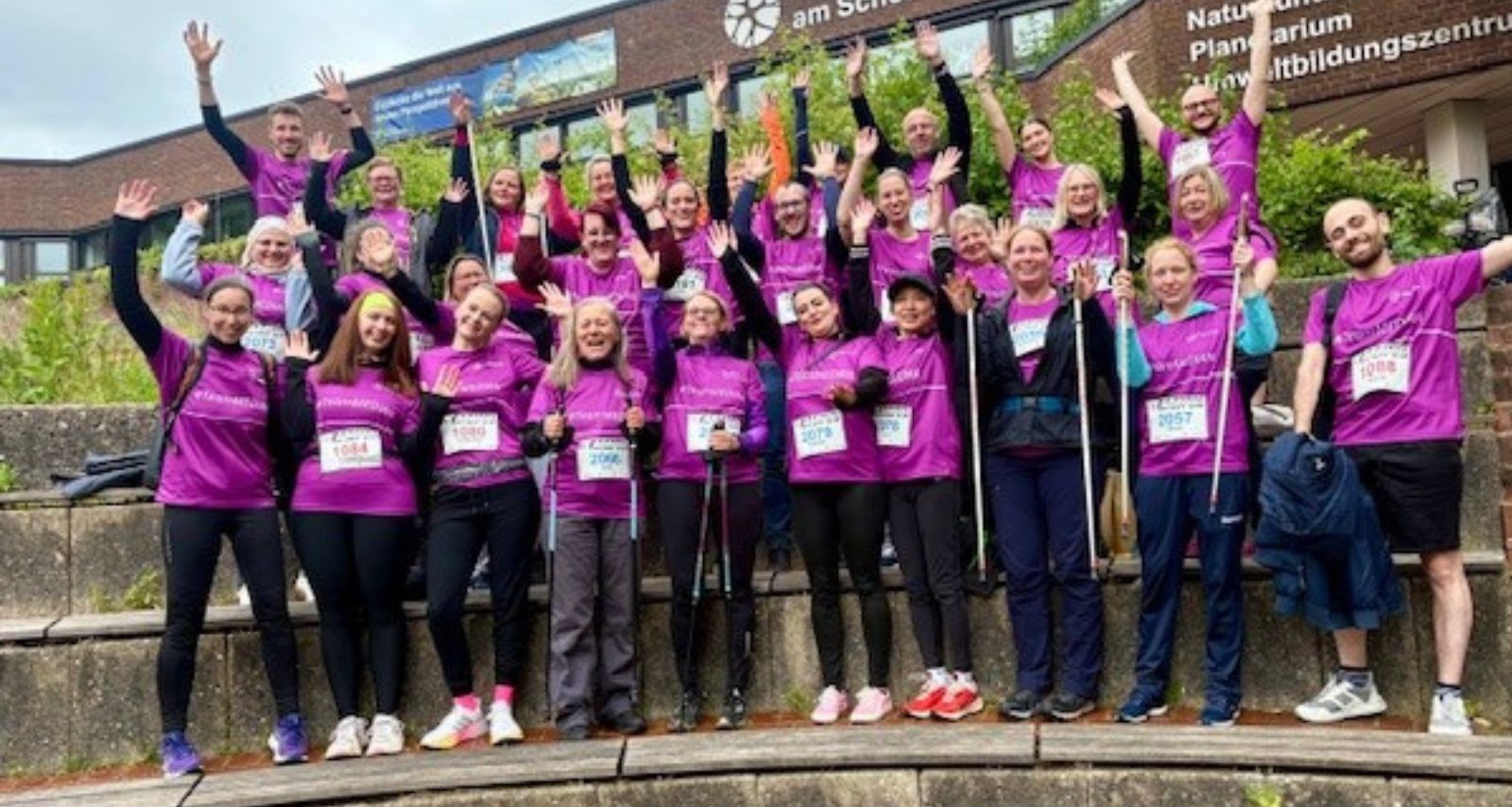 Gruppenfoto vom Teamlauf 