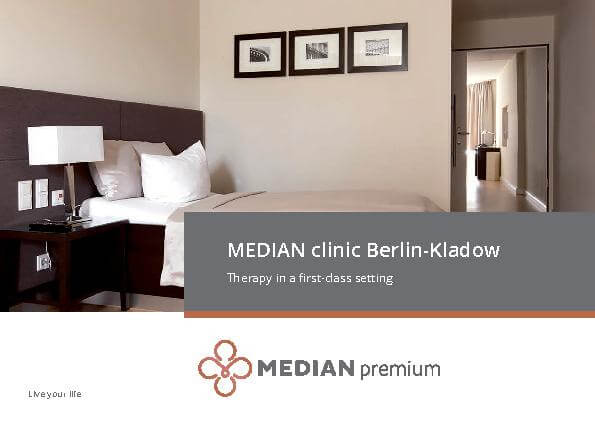 Englische Infobroschüre über die MEDIAN Klinik Berlin-Kladow