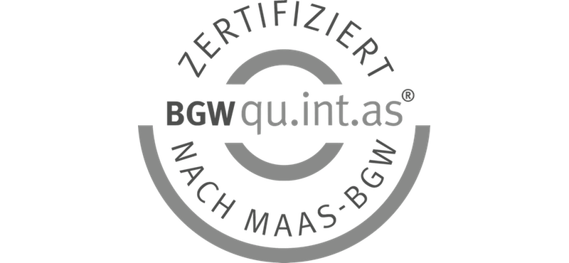 BGWquintas-Zertifikat für die MEDIAN Klinik Schlangenbad